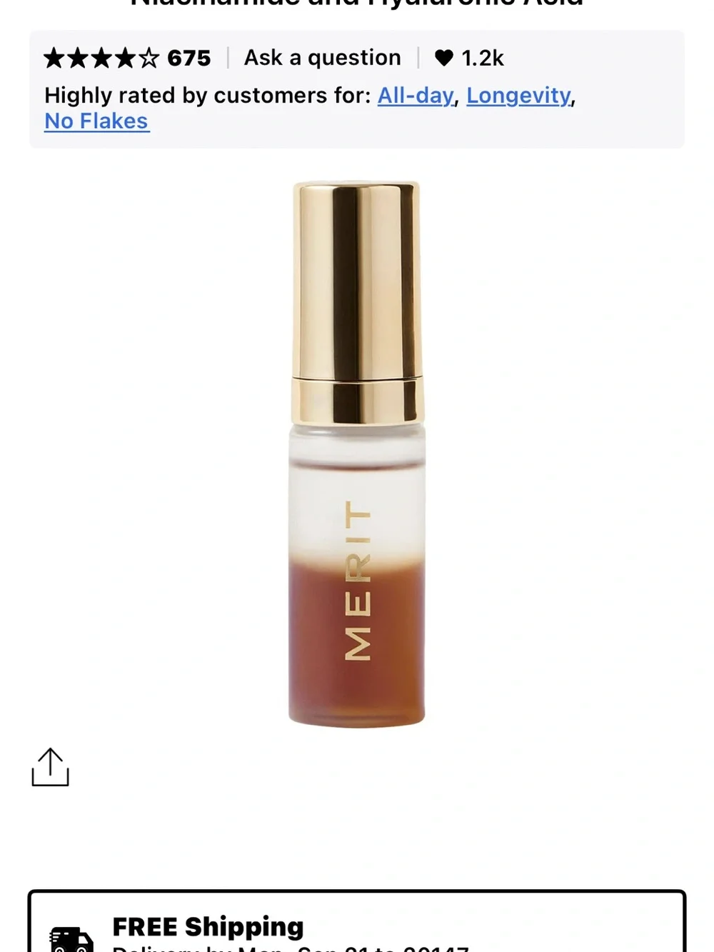 Merit Hydrating Great skin glow. Evens tone, reduces redness, brightens. NWT